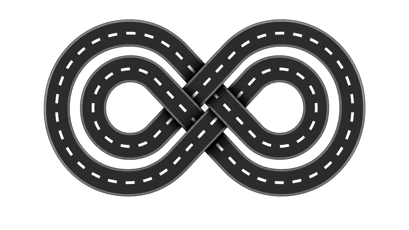 Intertwined roads representing motor vehicle accident response cost recovery workflows